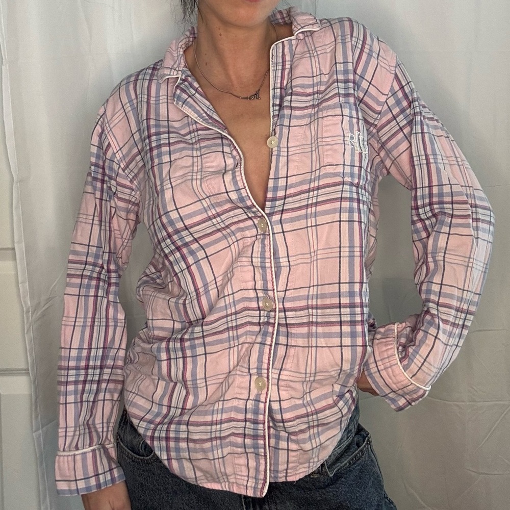 Ralph Lauren Plaid Flannel Button-Up